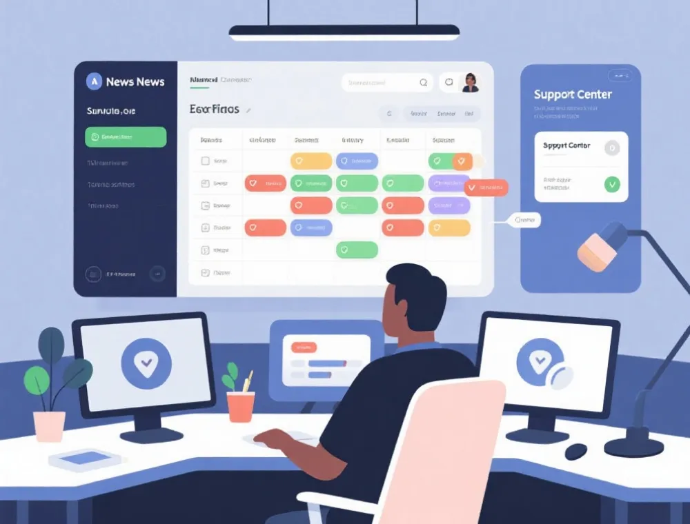 资讯与支持展示